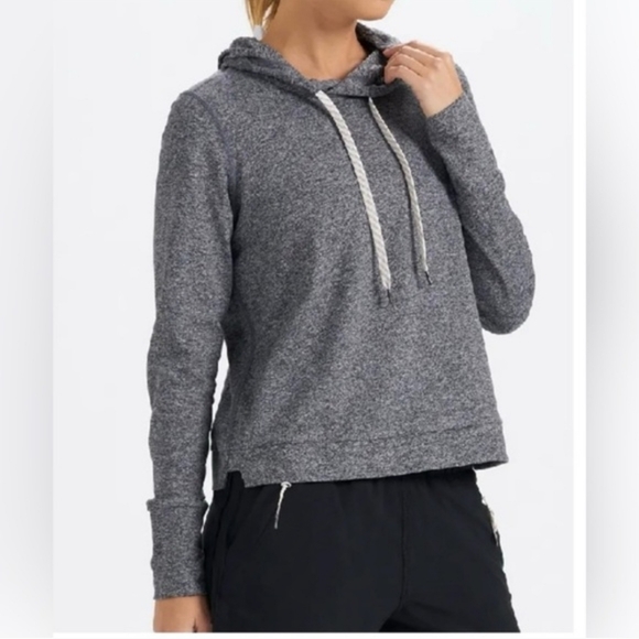 Vuori Halo Essential Hoodie Grey Women's Small Pullover Sweatshirt - Picture 9 of 9